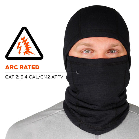 Winter Balaclava for Cold Weather Fire Resistant FR Compliant Meets ASTM F1506 and NFPA 2112 Arc Rated CAT 2 9.4 Cal Per Sq Cm ATPV