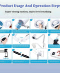 Game Changing Nail Dust Extractor With Bright Dimmable Led Lamp And Tunable Suction Power Boasting A Smooth 360 Degree Flex Hose And Whisper Quiet Motor To Keep Your Table Pristine During Every Service Day - product operation steps guide.