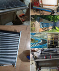 Hella Tough Galvanized Steel Gravity Conveyor Rollers in various setups for heavy duty warehouse material handling.
