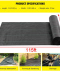 Tough As Nails Heavy Duty Landscape And Driveway Fabric 13x115 Ft Weed Barrier Road Fabric for erosion control, 3.5 oz woven