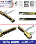 Upgraded Oven Door Hinge Kit Set Of 2 For Easy No Fuss Replacement On Select Ovens Part 00487747 Replaces AP2837518