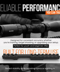 Picatinny Rail Mount For Savage Rascal Rifles With Ejection Port Cutout Aircraft Grade 6061 T6 Aluminum Matte Black Finish Durable Rail Accessory For Scopes And Optics displayed in action with scope in background