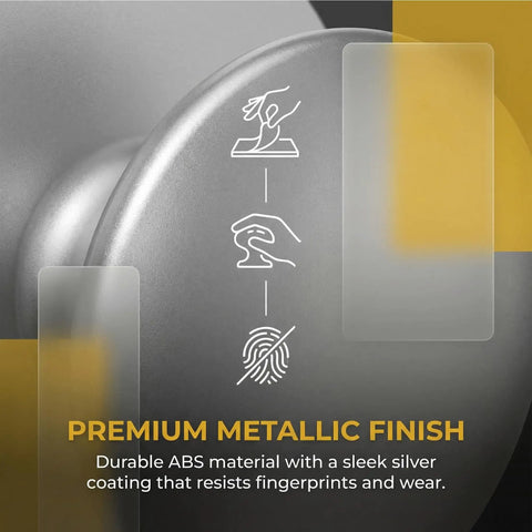 Five Pack Self Adhesive Cabinet Knobs And Drawer Pulls Peel And Stick Stainless Steel No Drill Handles fingerprint resistance graphic