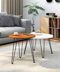 22 Inch Hairpin Table Legs Set Of 4 Heavy Duty Black Metal Furniture Legs For DIY Projects in modern coffee table setup