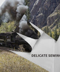 Locomotive Train Wall Tapestry Print For Bedroom Living Room Dorm, Custom Photo Tapestry, 60 By 51 Inch, Soft Polyester Fabric