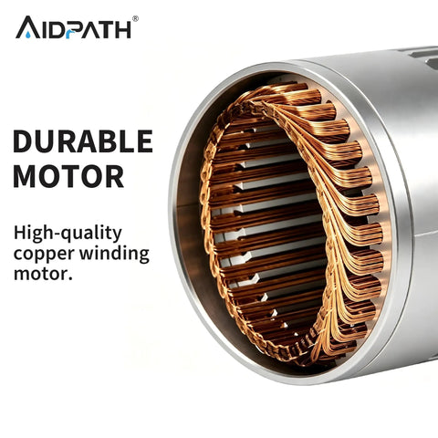 Close-up of the durable copper winding motor in the Top Shelf 1.5 Horsepower Hot Tub Spa Pump with Nema 48 Frame.