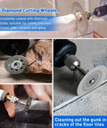 Slick Cut Twenty Piece Diamond Coated Cutting Wheels Compatible With Dremel Rotary Tools ultra thin discs cutting tile, glass, and stone.