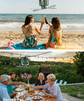 Three In One Portable Ceiling Fan And Camp Lantern With Hanging Hook Remote And USB Power Bank for outdoor beach and gazebo use