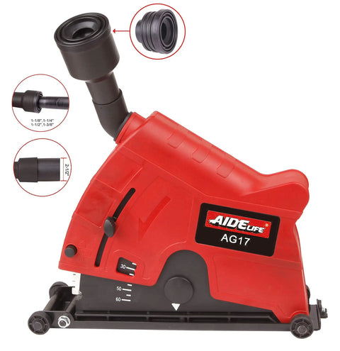 Dust Collector Attachment And Cutting Dust Shroud For Angle Grinders 7 Inch And 9 Inch Captures 95 Percent Of Dust Easy To Install