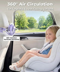 Rechargeable Battery Operated Stroller Fan Clip On For Car Seat Crib Treadmill Wagon And More, cooling toddler in car seat