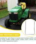 Bulletproof Front Deck Hanger U Bolt Kit M147445 Workhorse Grade Replacement For John Deere Lawn And Garden Tractors with John Deere lawn tractor in background.