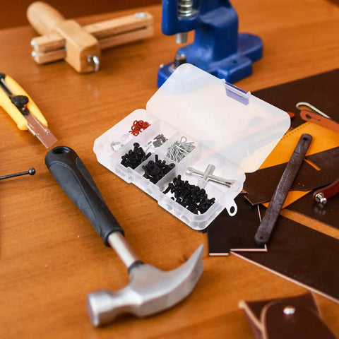 Rc Car Screw Assortment Kit With Iron And Plastic Wrenches, Portable Hardware Fastener Set For Body Clips And Quick Fixes, Durable Tools For Rc Vehicle Maintenance, Includes Compact Storage Box For Indoor And Outdoor Use open with screws and wrenches