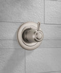Three-Function Shower Diverter Trim Kit In Stainless Finish For Easy Water Control, DIY-Friendly, 3-Setting Handle, Trim Kit Only