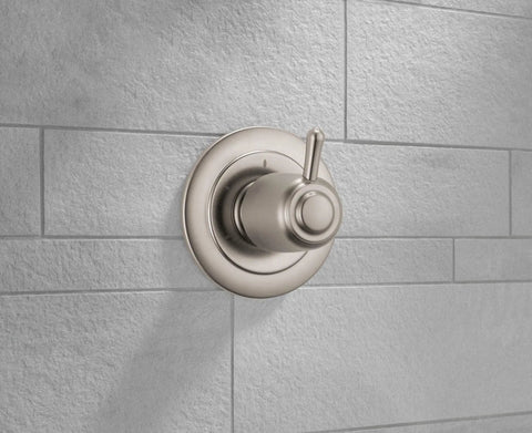 Three-Function Shower Diverter Trim Kit In Stainless Finish For Easy Water Control, DIY-Friendly, 3-Setting Handle, Trim Kit Only