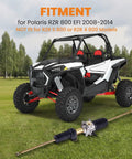 Beefed Up Steering Rack And Pinion With Tie Rod Ends For Polaris RZR 800 EFI 2008 2009 2010 2011 2012 2013 2014 RZR 800 Steering Gear Box Replacement Not For RZR S 800 Or RZR 4 800 Models displayed on grass with a RZR in background