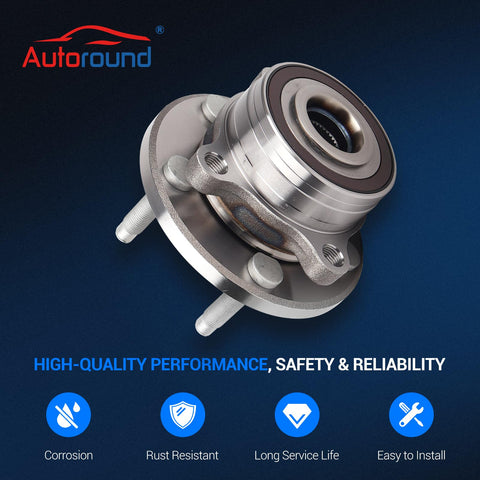 512460 Front And Rear Wheel Hub And Bearing Assembly For Ford Explorer 2011 To 2018 And Police Interceptor Utility 2013 to 2019