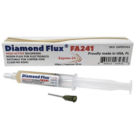 High Active Soldering Flux For Electronics And PCBs In A 10 Gram Syringe Tacky Paste For Fixing Oxidized Surfaces On Copper Pipes