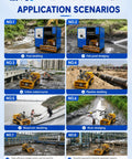 Pro Grade Heavy Duty Underwater Cleaning Robot with Smart Monitoring for river dredging and reservoir desilting applications.