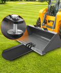 Clamp On Quick Spade Attachment for Skid Steer Buckets and Pallet Forks 46 Inch By 19 Inch with integrated chain hook feature