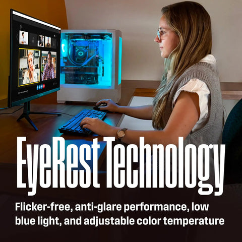 22-Inch Slick FHD IPS Gaming Monitor With 100Hz Refresh, 1ms Response Time, Built-In Speakers, Eye Care