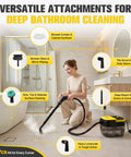 Get Your Home Sparkling With This Powerful Handheld Steam Cleaner. This Portable Stemer Delivers Hot 230F Steam To Melt Kitchen Grease And Bathroom Grime Fast.