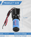 3 In 1 Hard Start Kit For Refrigerators And Freezers With Overload, Start Relay, And Compressor Capacitor 115VAC product size.