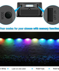 8 Color Solar Fence Lights Kit With 4 Modes, Waterproof Outdoor Wall Lighting illuminating a garden with rainbow colors