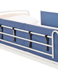 Vinyl Bed Rail Pads 60 Inch Long By 15 Inch High Reinforced 2 Inch Thick With Easy To Clean Surface And EZ Release Hook And Loop Straps