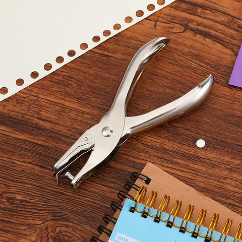 Metallic 24 Pack Single Hole Punch One Quarter Inch Handheld Paper Punch for Circle Holes, ideal for greeting cards and crafts.