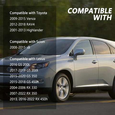 Silver Lexus SUV compatible with Must Have Windshield Washer Fluid Cap Replacement For Toyota Highlander And Lexus