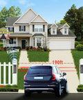 Illustration of Solar Wireless Driveway Alarm System With Quarter Mile Transmission Range And 190 Feet Sensor Range No Wiring