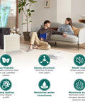 1043 Super Wick Humidifier Filter Replacement beside couple on sofa in living room
