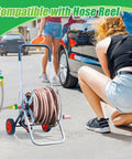 Heavy Duty 304 Stainless Steel Garden Hose 3ft Leakproof Flexible Leader Hose on reel for car cleaning outdoors