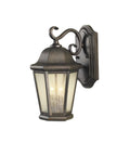 Corinthian Bronze Outdoor Wall Lantern Martinsville Style Two Light Fixture 14.5 Inch Tall Wet Location Rated