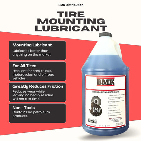 Tire Mounting Lubricant With Applicator 1 Gallon Bead Sealant For Tires And Wheels Universal For Cars Trucks Motorcycles Off Road Biodegradable Made In USA