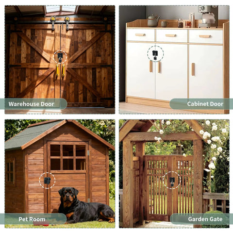 Lock Down Your Gates With These Tough As Nails 2 Pack Flip Latch Gate Latches Featuring A Built In Padlock Hole And Rust Proof Stainless Steel Build For Rock Solid Shed Barn Projects In Black on various doors and gates.