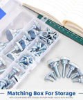 Dang Good Grip Smooth Rolling Knurled Thumb Screws M3 M4 M5 M6 M8 fully threaded bolts in a storage box for easy organization.