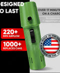 Heavy Duty Beast Rechargeable Air Duster Cordless Cleaner With 220 Plus MPH Blast Replaces 25 Cans Of Canned Air Per Charge, green