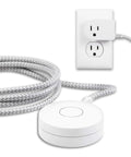 Grounded Plug With Braided Cord, Six Foot Power Cable With On And Off Switch, Perfect For Tabletop Or Wall Mount, Three Prong
