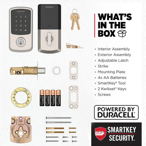Tight Fit Keyless Entry Smart Deadbolt With Matter Thread And Bluetooth For No Sweat Apple Home Alexa Google Setup Proximity Wakeup Geofence Auto Unlock Solid Satin Nickel Finish