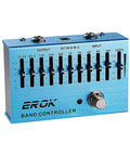 10 Band EQ Pedal For Electric Guitar And Bass With Independent Per Band Gain From 31.25 Hz To 16 kHz Up To 12 Decibels Boost Or Cut