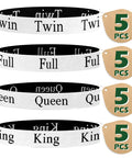Top Tier Bed Sheet Organizers And Closet Storage Bands Keeps Your Linens Squared Away For Good Includes Labeled Sorters for Twin Full Queen King.