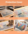 Protective cover for Dope Rotating Puzzle Board With Four Drawers And Cover 1500 Piece Portable Wooden Jigsaw Puzzle Table
