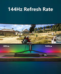Curved 49 Inch Ultrawide Gaming Monitor With 144Hz Refresh Rate And 32 By 9 Aspect 3840 By 1080 Resolution HDR400 display