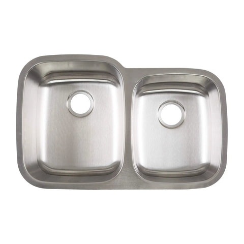 18 Gauge Stainless Steel Undermount Double Bowl Kitchen Sink Satin Finish Built To Last With Heavy Duty Sound Guard Rust