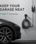 Keeping Your Tesla Setup Slick Demands A Solid Mount This Heavy Duty Stainless Steel Wall Charger Holder with charging cable.