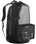 Cruise Backpack Mesh Elite Foldable Dive Gear Carrier For Flying And Road Trips 114 Liter Capacity black mesh bag