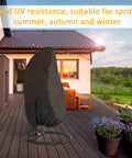 Patio Egg Chair Cover With Zipper No Fuss All Season 420D Oxford PU Coated Outdoor Swing Protector on chair