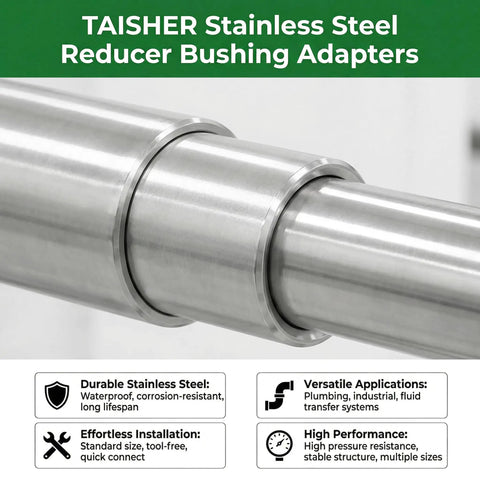 Beefy Heavy-Duty Stainless Steel Bushing Sleeve Set 12 Pieces 5/8 Inch Bore, 3/4 Inch Outer Diameter, 5/8 Inch Length Reducing Sleeve Spacer For M14 Screws Bolts And Rods, Corrosion Resistant, High Pressure, Leak Proof, Easy Install in stainless reducer fitting