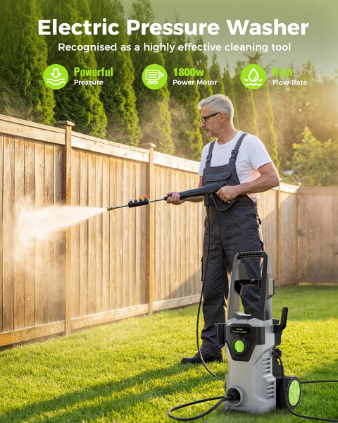 Compact Pressure Washer With Four Quick Connect Nozzles For Cars Fences Patios Decks Boats And Home Use This Beastly High Pressure Cleaner Delivers A Deep Outdoor Clean On Driveways Siding Concrete And More
